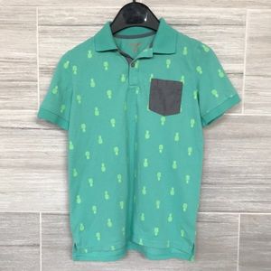 A pineapple polo short sleeve shirt